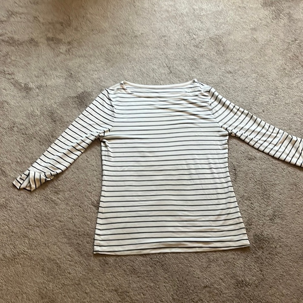 A new day striped three quarter length sleeve tshirt